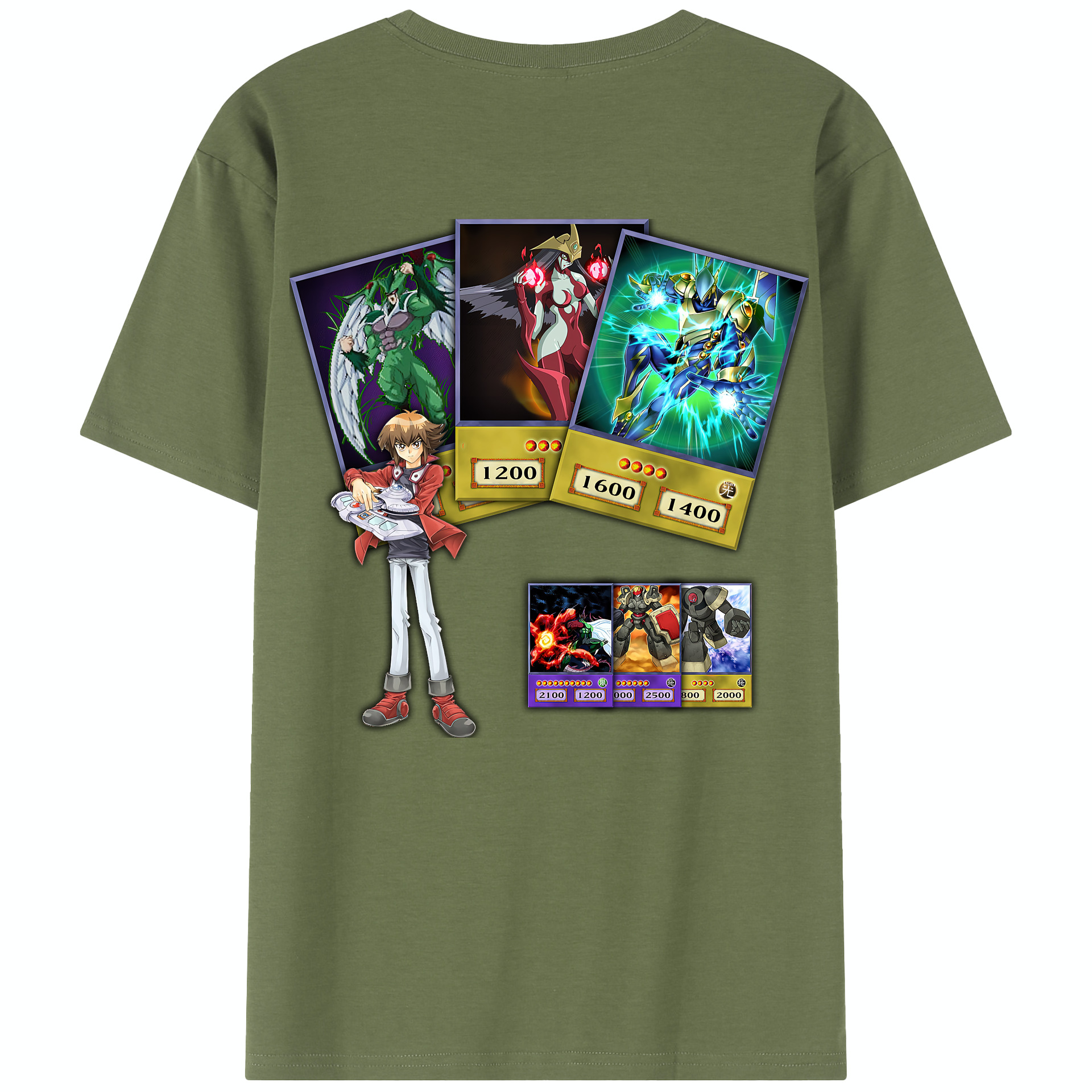 （画像用） 遊☆戯☆王 Yu-Gi-Oh! 綿100％半袖Tシャツ（背面プリント）